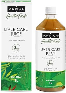 Kapiva Liver Care Juice (1L) | Anti-oxidant Rich Supplement With 5 Ayurvedic Herbs | Supports Fatty Liver Management & Detox