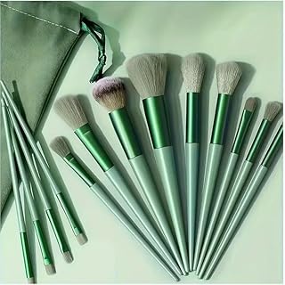13 Pcs Make-up Brushes Set, Foundation Setting Powder Concealer Eyeshadow Blush Highlighter Eyebrow Brush Make-up Brush Set with Travel Bag for Beginn