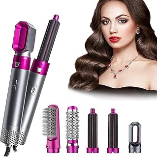 Techking (LIFETIME MANUFACTURING DEFECT WARRANTY) 5 in 1 Hot Air Styler Hair Dryer Comb Multifunctional Styling Tool for Curly Hair machine for Straig