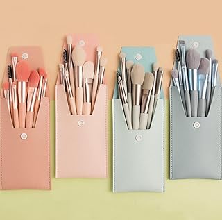 Makeup Brushes Set For Powder, Foundation, Flat Eyeshadow, Blush, Mascara, Eyeliner, Lip & Eyeshadow Blending | Cruelty-Free Synthetic Fiber Bristles