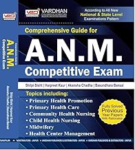 Vardhan's Comprehensive Guide for ANM Competitive Exam with Fully SOlved PYQs for 2025 Exams