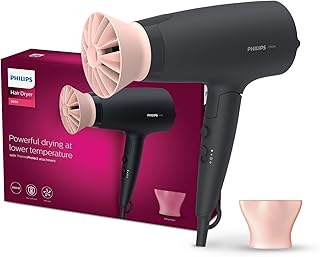 Philips India's No.1 Hair Styling Brand - Foldable Hair Dryer 2100W, 6 HeatxSpeed Settings Cool Shot Advanced Ionic Care Frizz-Free Shine, ThermoProte