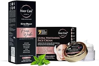 Ultra Bright Facewash (100g), Skin Whitening Cream (15g) | Anti Ageing & Wrinkle | De Tan | No side Effects (All Problems 1 Solution) | Combo Pack of