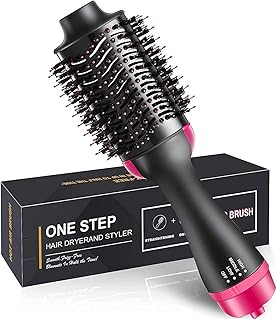 Claiez One Step Hot Air Brush Hair Dryer & Styler for Women | Volumizer Blow Dryer Brush | Hair Straightening & Curling Brush | Multi Heat Settings |