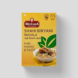 Motaba Delicious Shahi Biryani Masala 100 Gram/Natural,Premium Spices Blends & Aromatic | No Preservatives & No Artificial Color/Delicious & Flavourfu