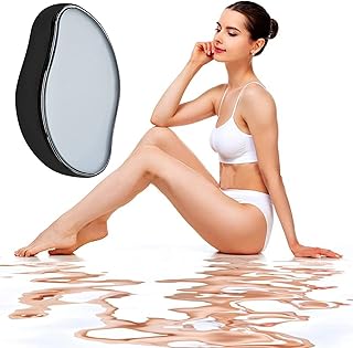 Crystal Hair Eraser for Women and Men, Magic Crystal Hair Remover Painless Exfoliation Hair Removal Tool for Arms Legs Back, Washable Crystal Epilator