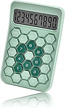 Mechanical Calculator 12 Digit Extra Large LCD Display, Battery Desk Calculator, Big Buttons Easy to Press Office Calculators Desktop, 15°Tilt Screen