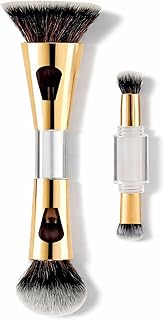 Nibbler 4 in 1 Multifunctional Makeup Brush Set with Foundation Brush, Powder Brush, Eyeshadow Blending Brush & Flat Brush | Feathery Soft Bristles Ma