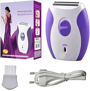 Electric cordless most powerful best rechargeable professional face epilator(White, Purple)