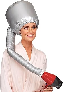 Hair Dryer Cap Bonnet Hood Nylon Cap Hair Styling and Drying Hair Dryer Bonnet with Chin Strap and Longer Extended Hose More Easy to Enjoy Styling The