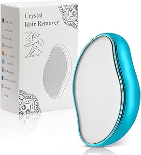 KIRA Epilator Painless Hair Removal Exfoliation for Magical Physical Hair Eraser, Reusable & Washable for Arms/Legs/Back For Men & Women (Blue)
