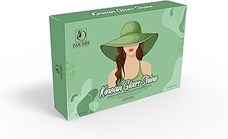Pakdee Professional Korean Glass Shine Facial Kit | Vitamin-E & Niacinamide | Instant Brightening & Glass Skin Glow | 8 Steps Professional Facial | Al