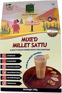MFH Millets for Health Millets for Health Gluten Free Multi Millet Sattu (Health Drink Mix) 350g