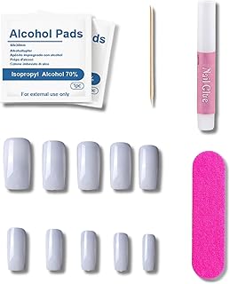 10 Fake Nails With More Other Tooks Nail Art Kit Combo | Professional Nail Art Kit for Women | Trendy Nail Designs | 6 Tools DIY Manicure and Pedicure