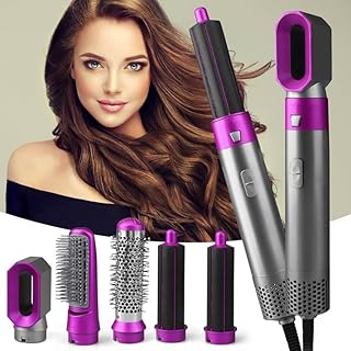 Drumstone (NEW WITH 17 YEARS LIMITED WARRANTY) Hair Dryer Brush 5 in 1 Multifunctional Hair Curly Hot Air Styler, Hair Dryer Comb Portable Frizz-Free