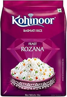 Kohinoor Feast Rozana Basmati Rice, Premium Long-Grain, 1kg
