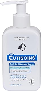CUTISOINS gentle Skin Cleanser, Daily Face Wash For all skin type, Acne Prone Skin, sensitive dry, very dry(Size- 125 ml, Pack of 2)