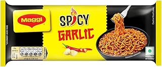 MAGGI Spicy Garlic Noodles | Fiery & Garlic Twist | Instant & Easy Snack | 248g Pack