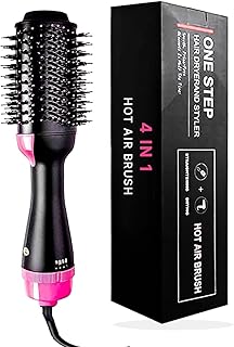 Hair Dryer Brush Professional 4 In 1 One Step Volumizer Hair Dryer For Blow Drying Hot Air Brush One Step Styler Strainghtener In One For Girls & Wome