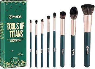 Tools of Titan Brush Set of 8 | Face & Eyes Makeup Brush Set with Ultra Soft Bristles (PACK OF 8)