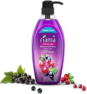 Fiama Body Wash Shower Gel Blackcurrant & Bearberry, 895 ml Family Pack, Body Wash for Women & Men with Skin Conditioners for Radiant Glow, Suitable f