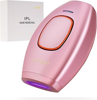 Laser Epilator, Portable Epilator, Five Energy Levels IPL Epilator, Shaver with Glasses, Suitable for Women and Men in Face, Bikini Contour, Legs, Arm