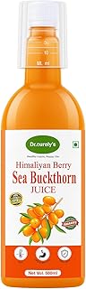Dr. Curely Himalayan Sea Buckthorn Berry Juice 500ml | Natural Omega 3,6,7,9 Rich Drink | Ayurvedic Immunity Booster & Antioxidant Tonic for Energy, S