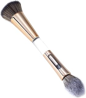4 in 1 Travel Makeup Brush Set – Foundation, Powder, Eyeshadow & Flat Brush | Compact Portable Brush Kit with Soft Bristles for Women & Girls