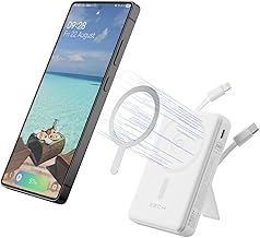 XECH 10000mah Magnetic Power Bank | 5-in-1 Fast Charging Powerbank | 22.5W Max Output | Bi-Directional USB-C Port | USB-A Output Port | Type-C & 8-Pin