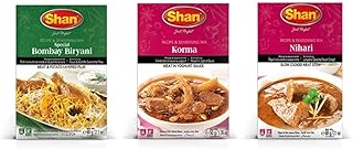 Shan Special Bombay Biryani, 60 g + Nihari 60 g + Korma Masala 50 g, 220 g with Combo Pack