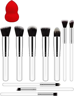Facejewel Makeup Brushes 10Pcs Professional Makeup Brush Set Foundation Face Powder Blush Eyeshadow Brushes Concealers