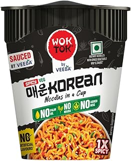 Wok Tok by Veeba Spicy Korean Noodles in a Cup (92.5G)