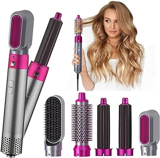 Drumstone (SPECIAL DEAL WITH 15 YEARS WARRANTY) Hair Dryer Brush 5 in 1 Multifunctional Hair Curly Hot Air Styler, Hair Dryer Comb Portable Frizz-Fre