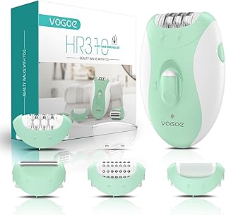 Epilator for Women-Cordless Epilators Hair Removal for Women, 4-in-1 Electric Razor Hair Remover, 2 Speeds & 21 Tweezers for Face Legs Arms Armpit Bik