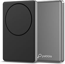 Pebble Mag Mini Ultra-Thin 15W Wireless & 22.5W Wired Power Bank – Magnetic Snap 10-Way Circuit Protection LED Indicator Power Bank