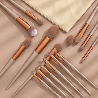 13-Piece Professional Makeup Brush Set with Soft Synthetic Bristles for Foundation, Blush, Eyeshadow, Contour & Highlight – Travel-Friendly Cosmetic B