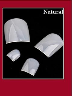 VIKSON INTERNATIONAL 20 PCS UV Gel Finish Natural Color Artificial False Toe Nails Tips for Nail Art Decoration | Foot Manicure Beauty Fake Nails for