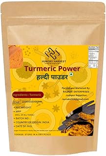 Hungry Harvest Turmeric Powder 2 kg | Freshly Ground Turmeric Powder |Organic Haldi Powder