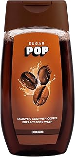 SUGAR POP Salicylic Acid and Coffee Body Wash | Enriched with Salicylic Acid | Exfoliates & Evens Skin Tone | Anti-Inflammatory | 250ml