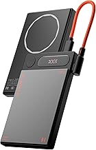 HAMMER 10000mAh MagSafe Power Bank, 15W Wireless Charging (MagSafe & Qi), 22.5W PD/PPS Fast Wired Charging, LED Display, iPhone 12 & Above, Metallic F