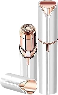KINJORU Flawless Facial Hair Remover for Women Mini Epilator Trimmer, Lipstick-Shaped, Portable for Face, Chin, Eyebrows, Upper Lip & Cheeks (Battery