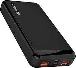 Hammer Ultra Charge 20000mAh 22.5W Power Bank 20W PD Fast Charging, 3 Output, 2 Input Ports Type-C/PD, Micro USB and Multiple Layers of Protection (Bl