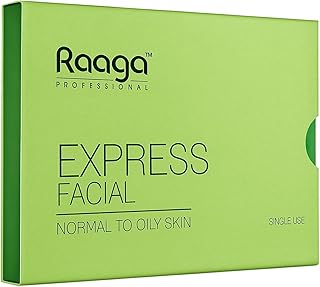 Raagaa Professional Express Facial Kit, (Normal to Oily | 35gm,Green)
