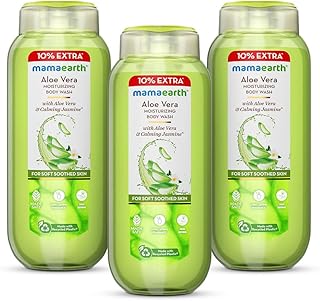 Mamaearth Moisturizing Body Wash With Aloe Vera & Calming Jasmine Scent For Soft&Soothed Skin-275 Ml|Intensely Moisturize|Long Lasting Fragrance|Deepl