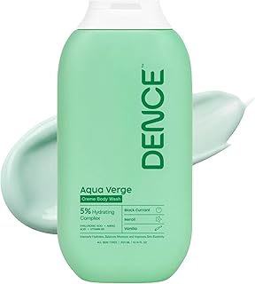 Dence Aqua Verge Hydrating Body Wash | 5% Hydration Complex with Hyaluronic Acid, Vitamin B5 & Amino Acids | Dry & Dehydrated Skin | Sulphate-Free, Pa