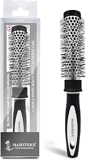 Blow Dry Brush Small Size – Round Hair Brush for Blow Drying with Nylon Bristles and Aluminium Barrel – Use with Hair Dryer (Dryer Not Included)