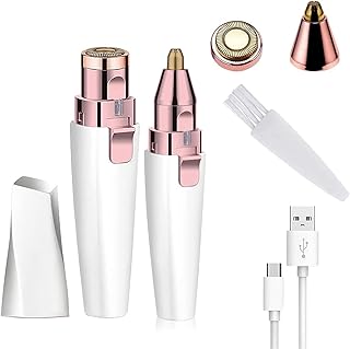 Facial Hair Removal Machine|Eyebrow Trimmer & Epilator|Trimmer For Women Private Part|2 In 1 Trimmer 400 mAh Battery |Painless Hair Removal Machine|No