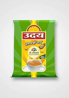 C. Somabhai Uday Elaichi CTC Black Tea 1kg (250g x 4) | Cardamom Flavoured Chai Patti | Strong Aromatic Kadak Chai | Premium Assam Tea Blend for Home