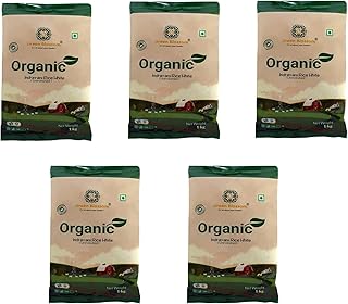 Green Blossom Organic Indrayani White Rice - 5 Kg (1 Kg, Pack of 5) | Medium Grain | Unpolished | Perfect for Daily Use