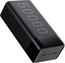 Ambrane 50000mAh Powerbank, 20W Fast Charging, Triple Output (2 USB & 1 Type C), PD, Quick Charge for iPhone, Android & Other Devices, Made in India +